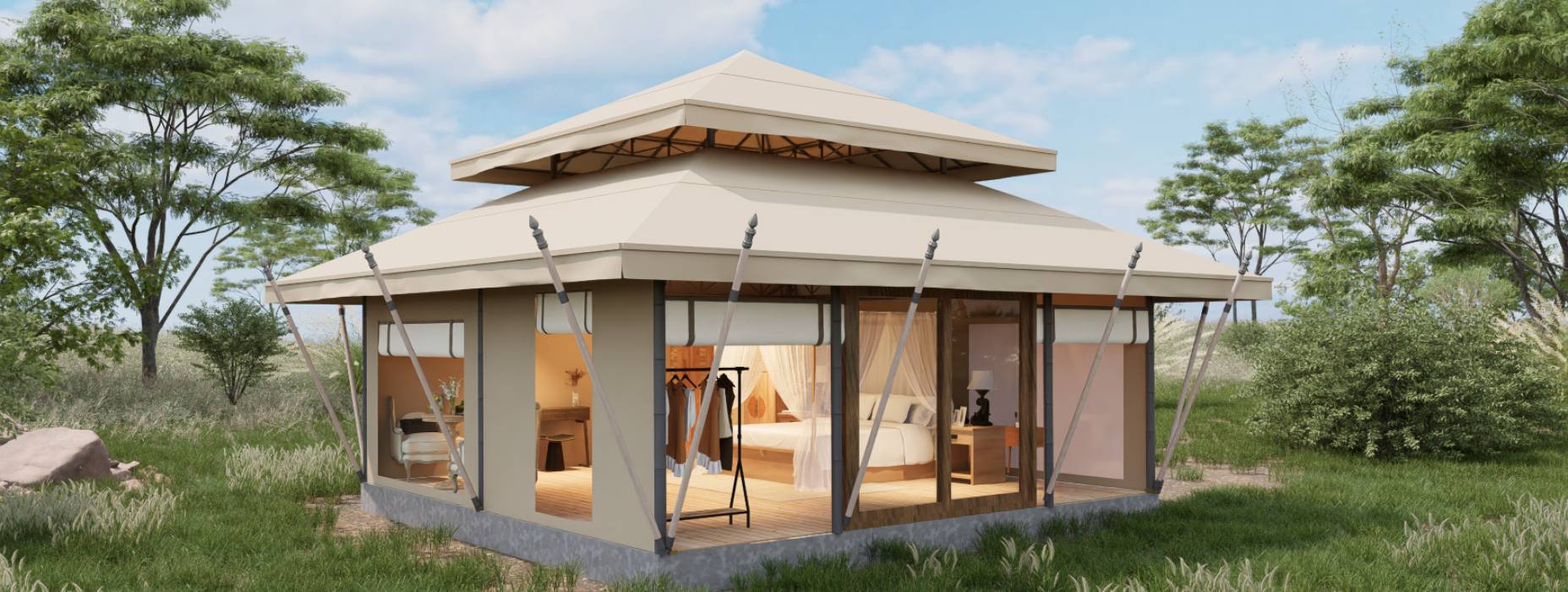 汉中户外野奢帐篷